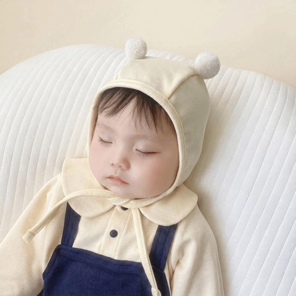 Bear Ear Children's Cap Pompom Newborn Infant Hats Sweet Baby Beanie Caps Boys