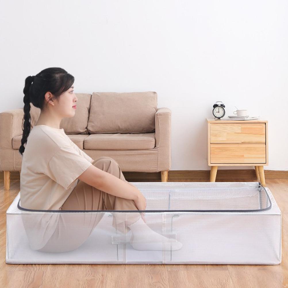 Non Woven Underbed Storage Bag Quilt Blanket Clothes Storage Bin Box Folding Organizer Clothing Container