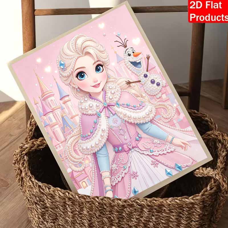 Disney Эльза жемчужная живопись ручная работа DIY жемчужная арт-картина простая гостиная подвесная картина украшение