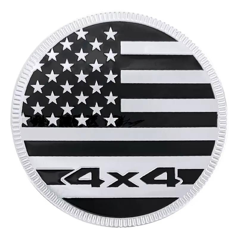 3D Metal 4X4 US Flag Car Side Fender Rear Trunk Badge Emblem Sticker For Jeep Wrangler Grand Cherokee Dodge Ford Accessories AMO1