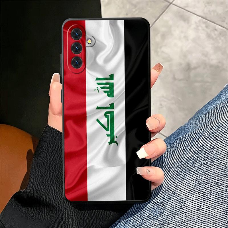 Iraqi Flag Mark Soft Phone Case for Samsung A17 A37 A57 A16 A26 A36 A56 A15 A25 A35 A55 A14 A24 A34 A54 A13 A23 A33 A53 A52 A12