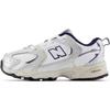 Синтетическая кожа MR530 Удобные амортизирующие низкие кроссовки для ходьбы Детская обувь Серебристо-белый IZ530GN