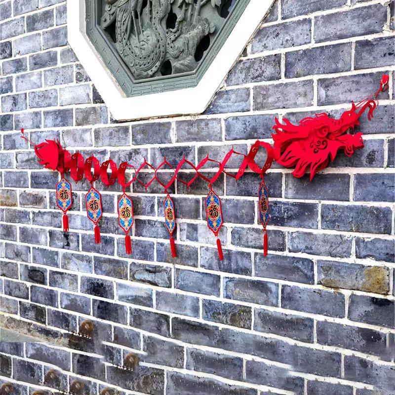 Китайский Новый год Дракон Потолочный декор Новогодняя вечеринка Лунный год Украшение для магазинов Ресторан Вечеринка Декор Подвесные украшения