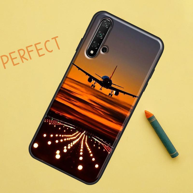 Чехол Самолет Самолет Самолет Для Huawei Nova 10 9 SE 11 Pro 12i 11i 8i Y60 Y70 Y90 Y61 Y91 Y72 Y73 P20 P40 P30 Lite