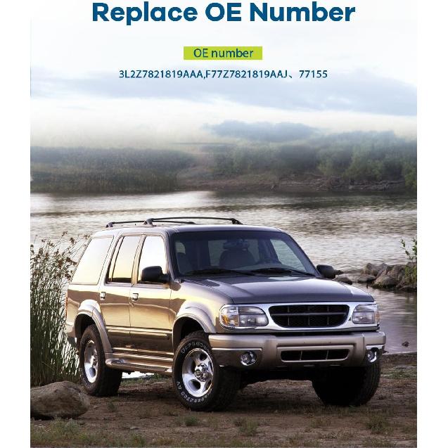 LUJUNTEC Внутренние дверные ручки со стороны водителя Замена для 1995-2001 для Ford Explorer 1997-2001 для Mercury Mountaineer Текстурированный черный(2pcs)