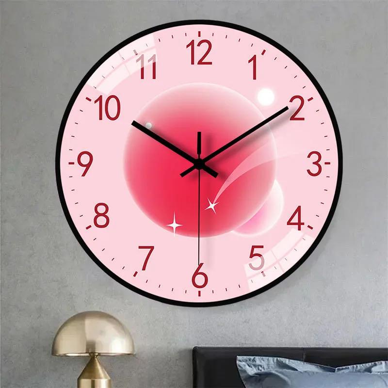 Современные легкие роскошные настенные часы со звуком и стерео цифрами, без перфорации, оригинальные настенные часы для украшения стены кофейни