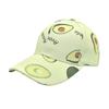 Spring/Summer Fashion Fruit Print Baseball Hat Soft Top Banana Duck Tongue Hat Unisex Pop Avocado Sunshade Duck Cap