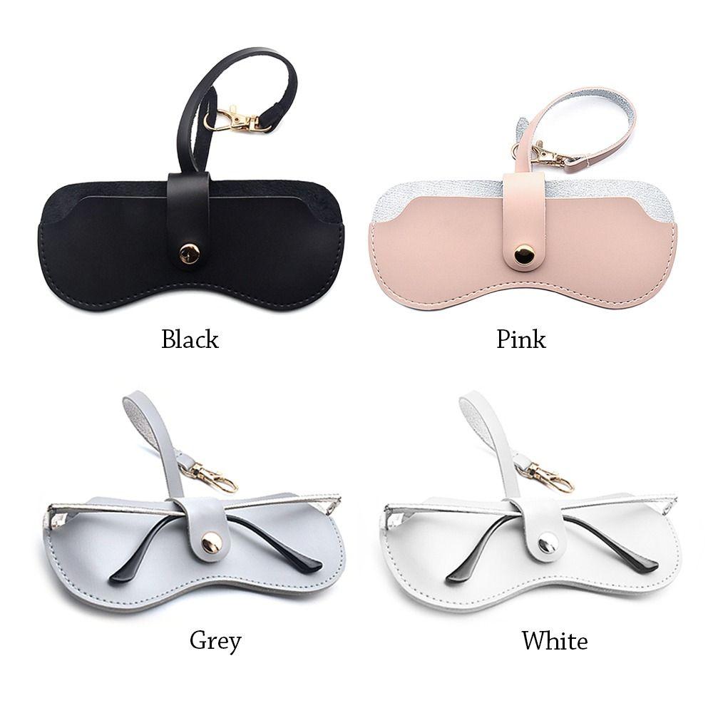Офисный подвесной на запястье портативный чехол для очков Коробка для хранения очков Искусственная кожа Чехол для солнцезащитных очков