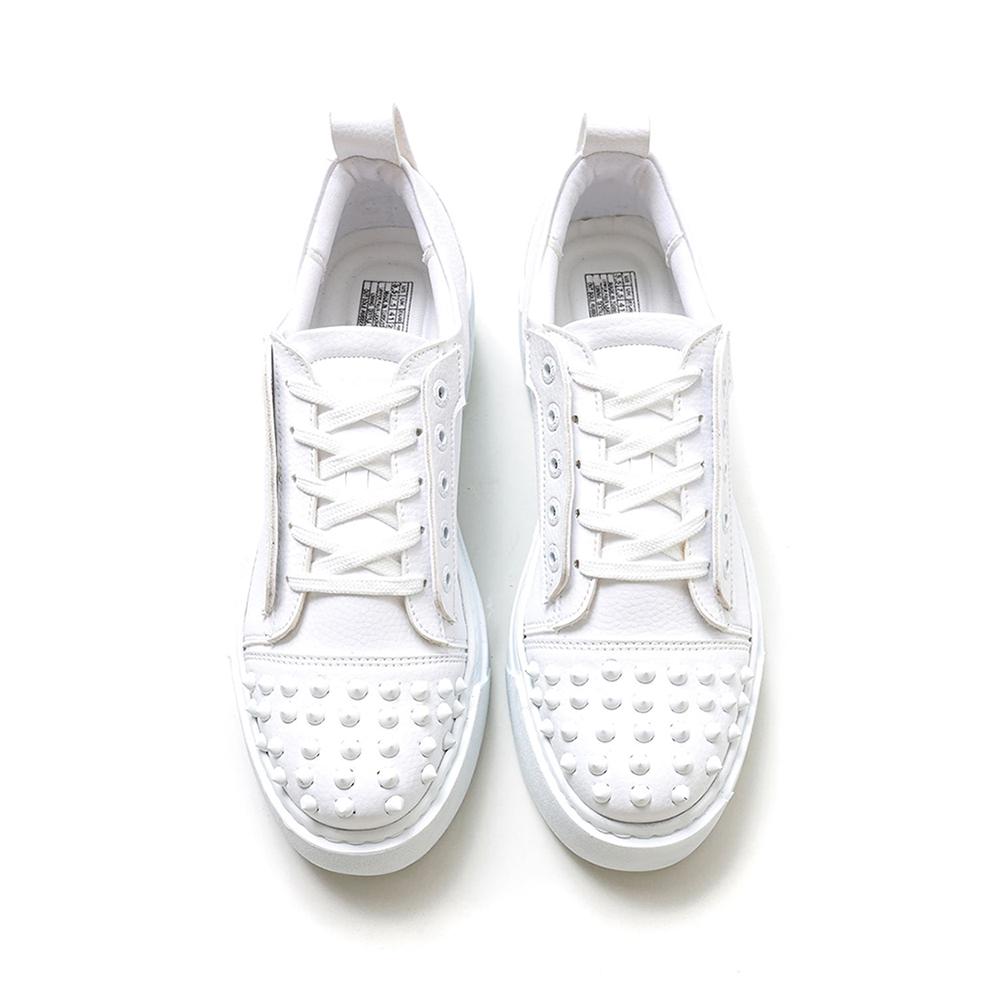 Chekich Мужская обувь Кроссовки красного цвета на шнуровке из искусственной кожи с прошивкой Удобная белая высокая подошва на лето и весну Повседневная спортивная обувь CH169