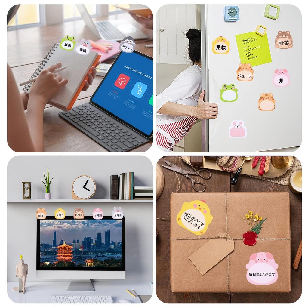 AUGSHYO 320 Sheets Sticky Notes Cute Animal Sticky Cute Message Stickers Memo Pad Cute Sticky Notes Funny Stationery Cute Notebook Memo Paper