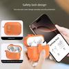 For AirPods Pro 2 / 1 XDcase Faux Leather Texture Security Lock TPU Earbud Case