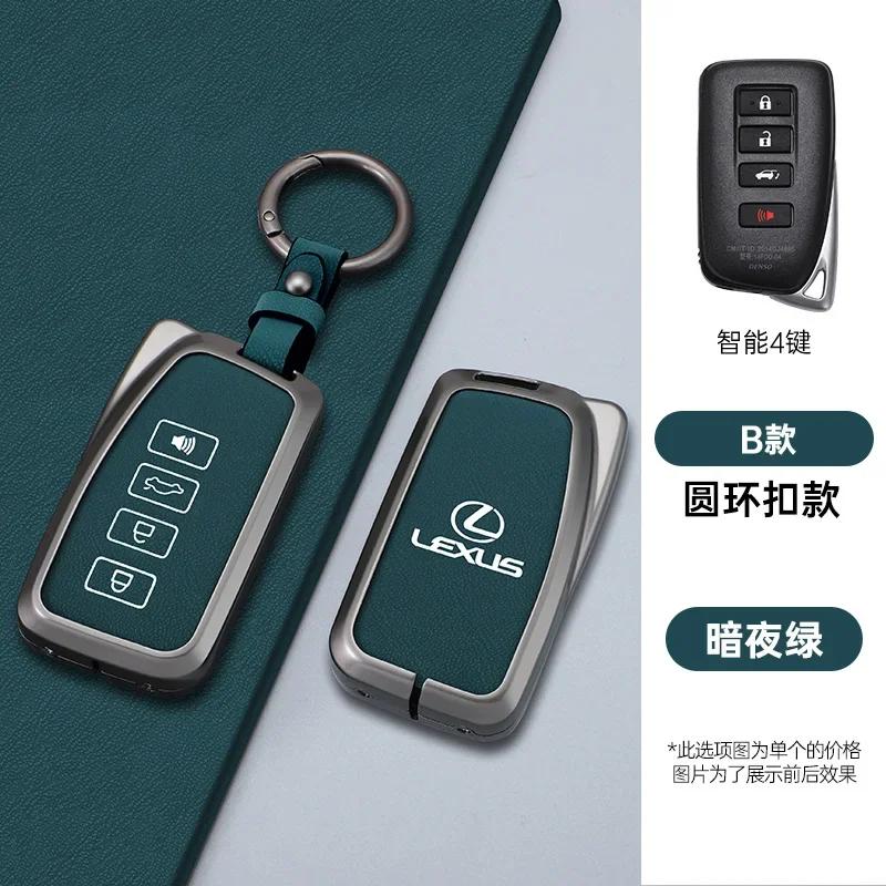 Leather Car Remote Key Case Cover for Lexus Nx200 Nx300h Rx 350 450h Es350 Gs Is Ls Gs Rc F 2014 2015 2016 4 Buttons Accessories