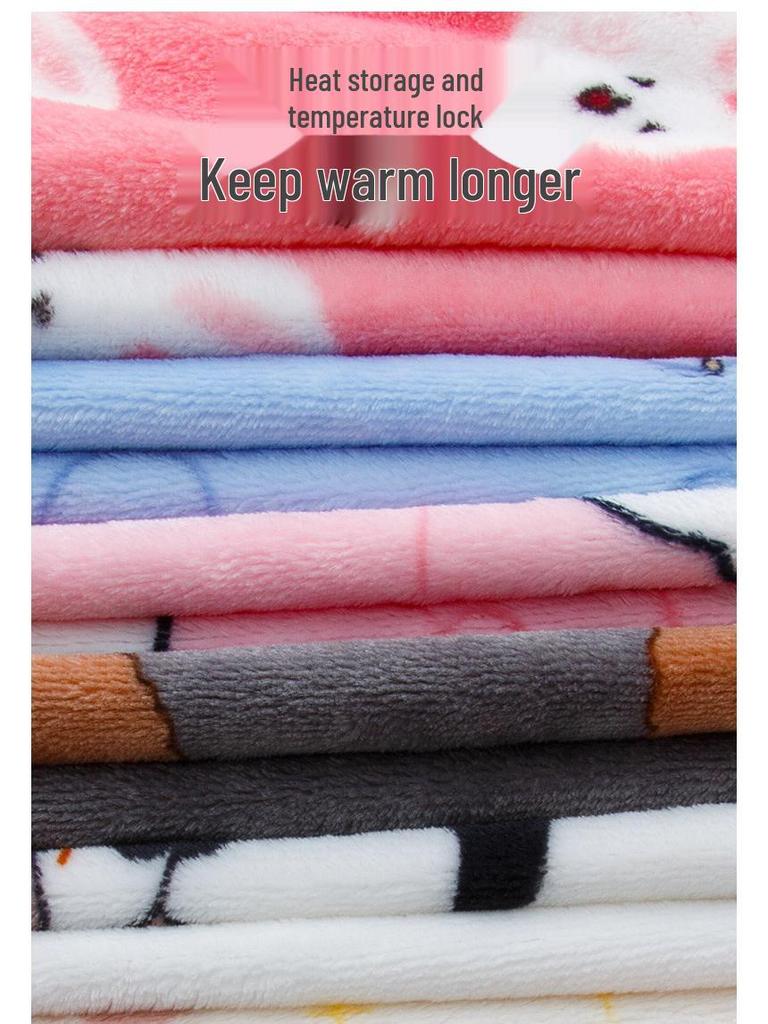 Children's Thickened Flannel Sleep & Lounge Pants - Double-Sided Fleece, Cuffed, Warm Winter Wear