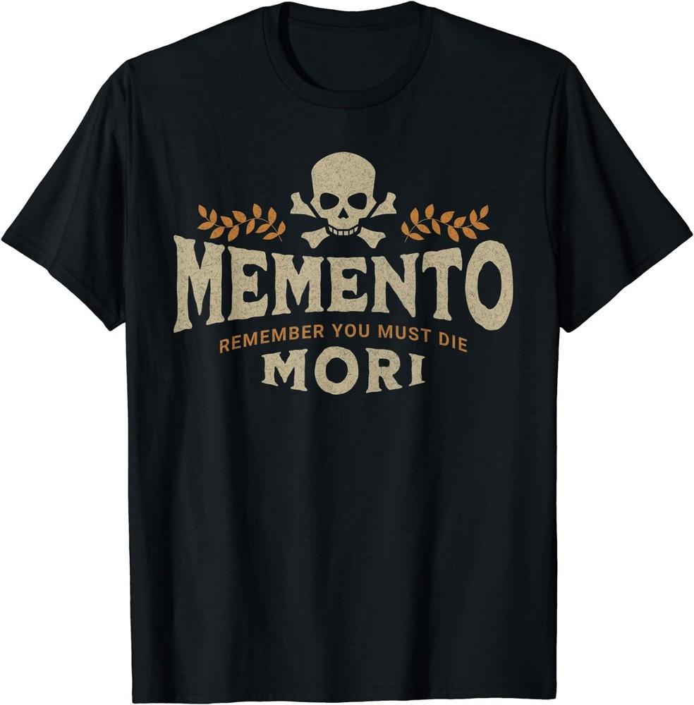 НОВАЯ ОГРАНИЧЕННАЯ Католическая Латинская Футболка Memento Mori Помни, что ты должен умереть Унисекс Футболка