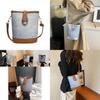 Fashionable Korean Style Casual Bucket Bag For Women In Elegant Black Silver Brown Colors