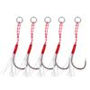 5pcs High Strength Metal Heavy Duty Fishing Barbed Hooks Fish Accessory 11#
