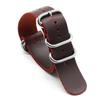 Extra Long Genuine Leather Burst-Pattern Watch Strap for Men & Women