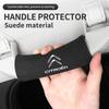 AQP4   Car Interior Roof Handle Cover Suede Roof Grab Handle Grip For Citroen C3 C4 C5 C1 C2 Berlingo Celysee Xsara Picasso Accessories
