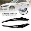 2 шт. Глянцевые черные накладки на ресницы фар для BMW 1 серии F20 F21 Стандартный Дорестайлинг 2011-2014