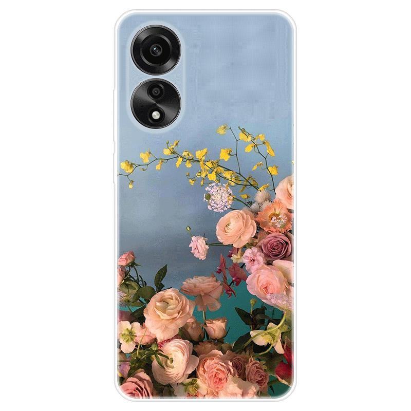 Для OPPO A58 A 58 4G чехол Мягкая силиконовая задняя крышка Мультяшный чехол для телефона Разнообразие