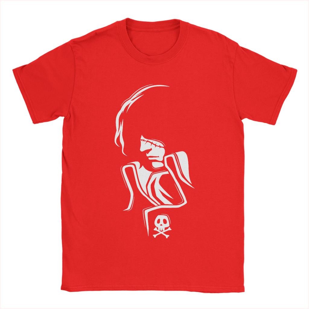 Vintage Space Pirate Captain Harlock Albator T-Shirt Pure Cotton T Shirt Anime Short Sleeve Tees Birthday Present Tops Unisex