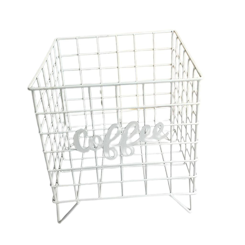 Coffee Pod Holder Metal Compact Multipurpose Coffee Pod Storage Basket for Hotel