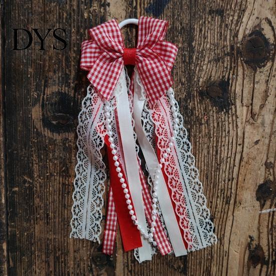 Boho Boot Embellishments 1 Pair Ribbon Bow Charms, Plaid Cowboy Charms Western Accessories with Faux Pearls Lace Ribbons, Women Boots for Cowgirl