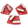 3 шт. алмазные шлифовальные тачки трапециевидные бетонные агрессивные режущие 2 длинных зуба красные 30#