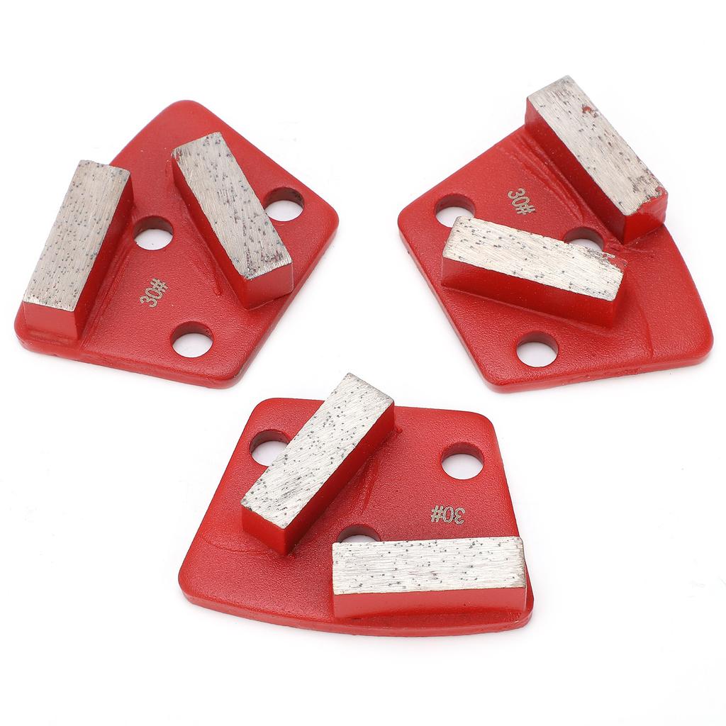 3 шт. алмазные шлифовальные тачки трапециевидные бетонные агрессивные режущие 2 длинных зуба красные 30#