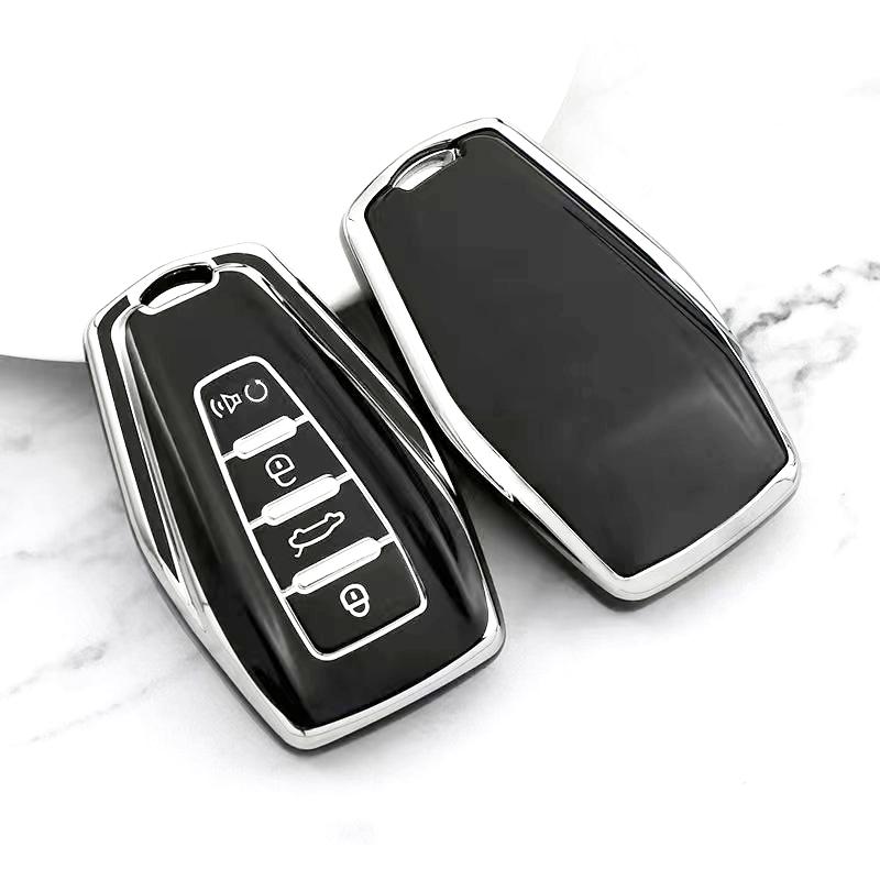 Silver Edge Car Styling Auto Accessories Car Key Case Cover Bag For Geely Boyue GT GC9 NL3 Tugella Emgrand X7 EX7 Coolray Atlas