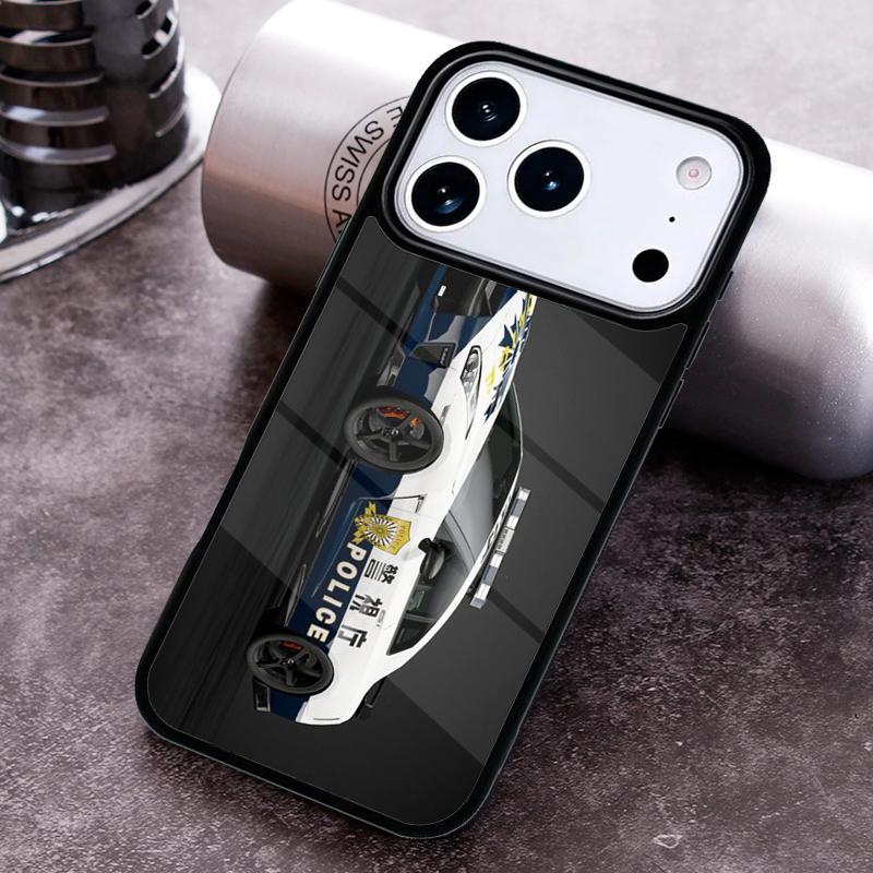 Чехол для телефона с изображением японской полицейской машины для iPhone 17 16 15 Pro Max Air 14 13 12 11 Plus Ударопрочный чехол