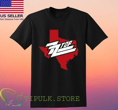 ZZ Top Texas Logo Black T-shirt