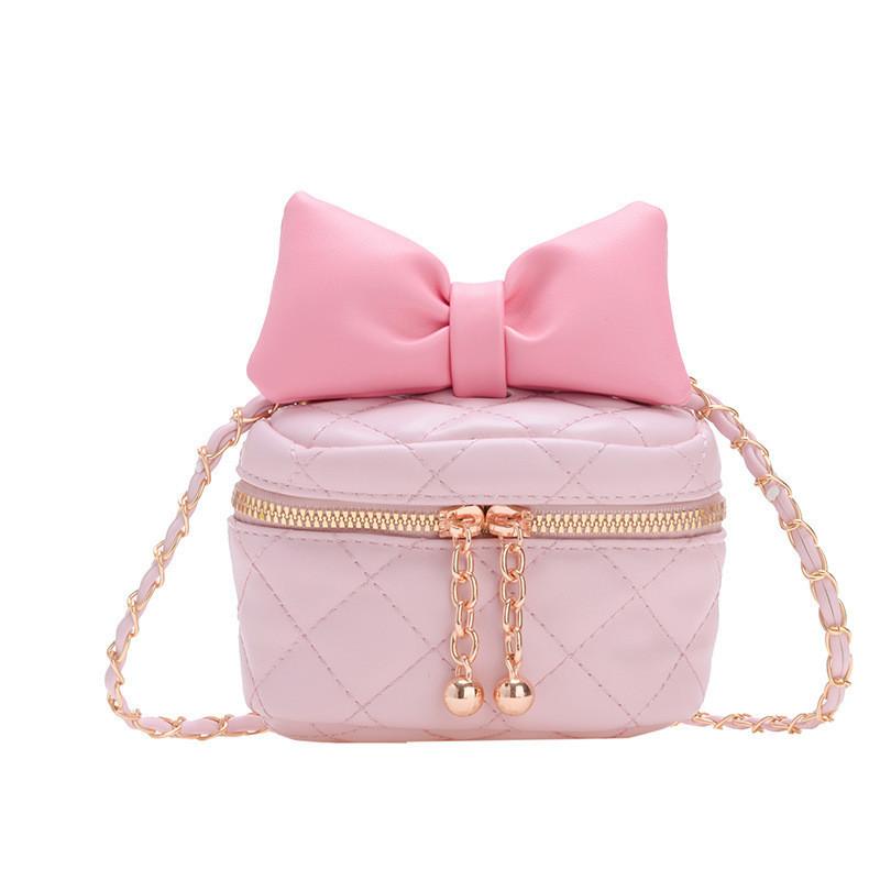 Trendy Gender-neutral Kids Shoulder Bag Featuring Adorable Butterfly Bow Pattern