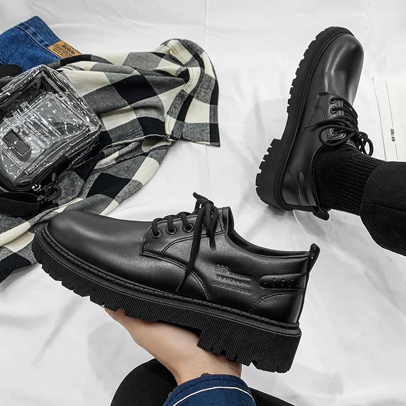 Весенние ботинки Martin в британском стиле, деловые, свадебные, для жениха, кожаные туфли, мужские, дышащие, повседневные, маленькие кожаные туфли