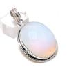 Natural Milky Opal Gemstone 925 Sterling Silver Jewelry Pendant 1.77" y6M34