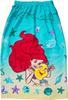 Marushin Wrap Disney Princess Little 80cm Wearable Bath Wrap for Girls and Product 2095012600 Towel, Ariel, Mermaid, Long, Children's Towel, Towel,