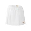 Li Ning Badminton Series Solid Color Mid Waist Soft Comfortable Breathable Versatile Casual Skirt Women Skirts Standard-White ASKV012-2