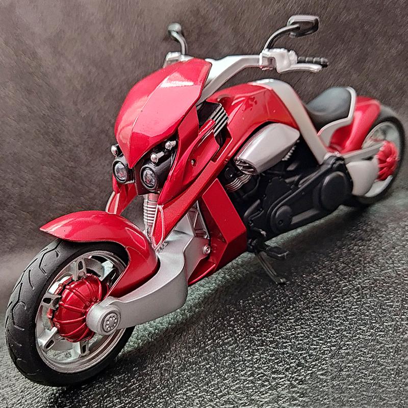 1/12 Yamaha Tyrannosaurus Rex V-REX Racing Motorcycle Simulation Alloy Motorcycle Model Sound and Light Collection Kids Toys Gift