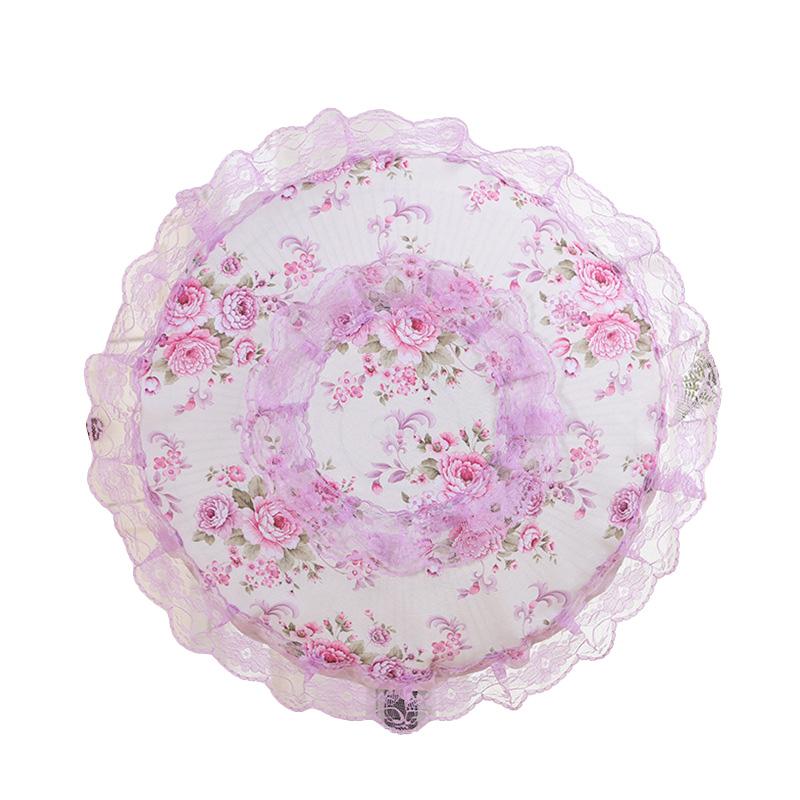 1PC Embroidery Flower Children Anti-Pinch Bag Accessories Home Decor Fan Dust Cover