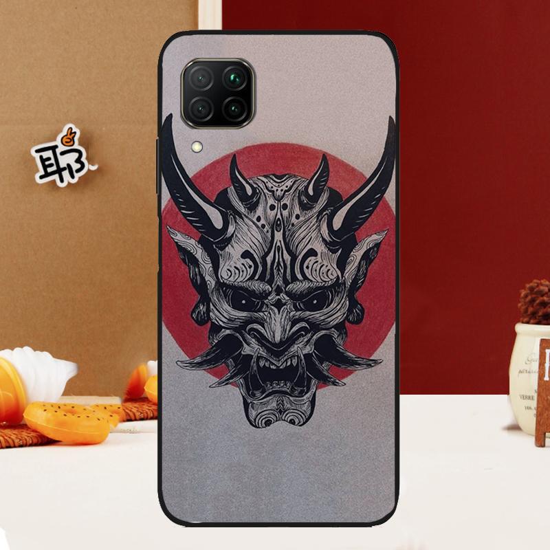 Японская демоническая маска Они Хання Для Huawei Nova 10 9 SE 3i 7i 8i 11i 12i Y60 Y61 Y70 Y72 Y73 Y90 Y91 P20 P30 P40 Lite Чехол