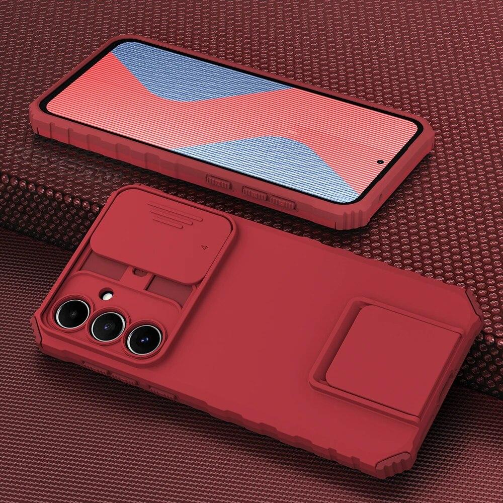 Противоударный бронированный жесткий чехол для Samsung A55 5G A35 A25 161 A15 A05, защита объектива слайд-камеры, чехол для телефона с подставкой для Galaxy A05S A 55 35