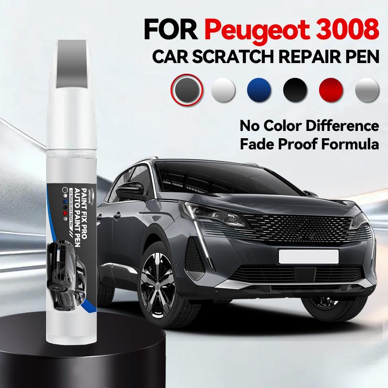 Для Peugeot 3008 2008-2025 T84 P84 Ремонтная ручка для краски Подкрашивание Удаление царапин DIY Автоаксессуары Черный Белый Красный Синий Серый