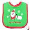 1 шт., детские рождественские нагрудники, рождественский ужин, нагрудник с рисунком Санта-Клауса, вышитое полотенце со слюной