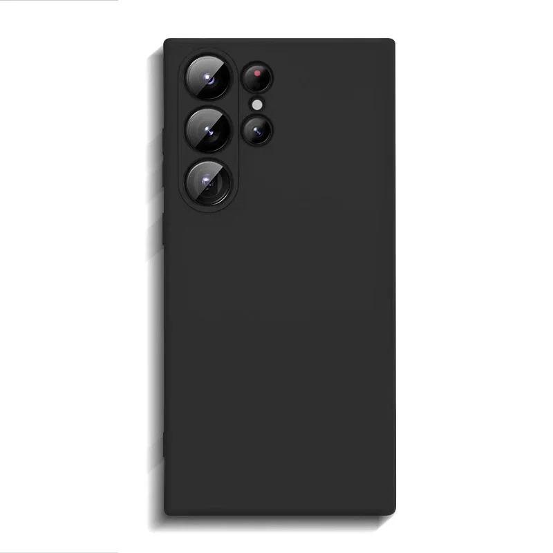 Чехол из жидкого силикона для Samsung Galaxy S26 Ultra S2 S24 S23 Plus S 26 Ultra, противоударный, с мягкой задней крышкой, аксессуары