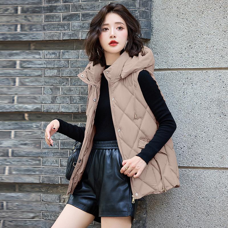 Осенне-зимний короткий жилет из хлопка, новая корейская версия, универсальный жилет, куртка, большой размер, утолщенный теплый жилет
