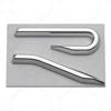 YKPSC1 New R Emblem Car Metal Body Tail Trunk Sticker Accessories For VW GTI Rline Polo Golf MK8 Touareg Passat Magotan CC