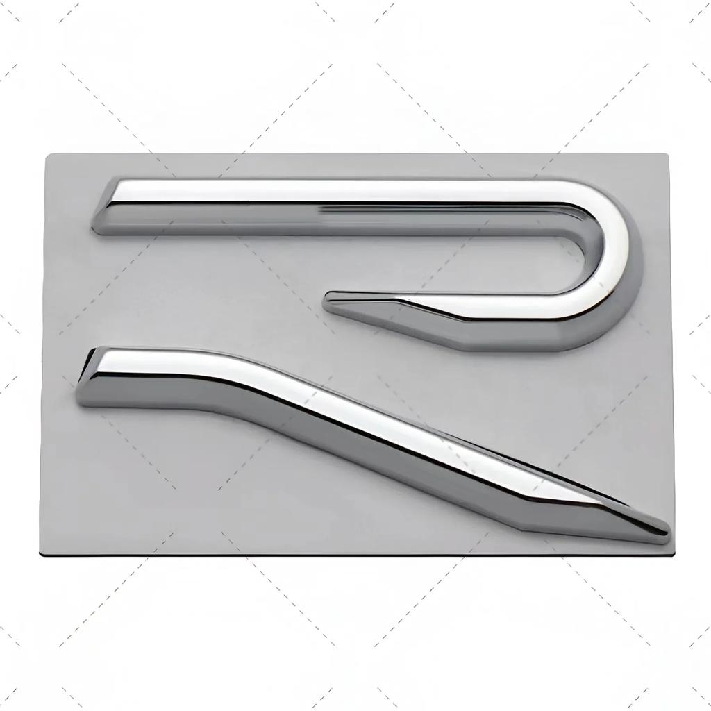 YKPSC1 New R Emblem Car Metal Body Tail Trunk Sticker Accessories For VW GTI Rline Polo Golf MK8 Touareg Passat Magotan CC