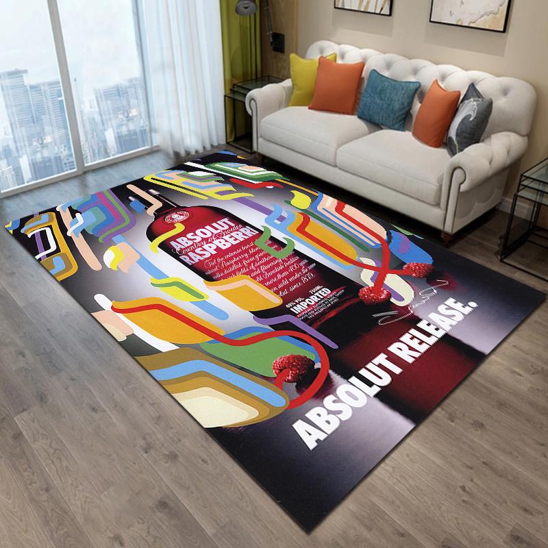 Absolut-Vodka Printing Carpet Living Room Bedroom Rugs of Photography Prop Photo Birthday Gift Carpets for Bed Room Alfombras