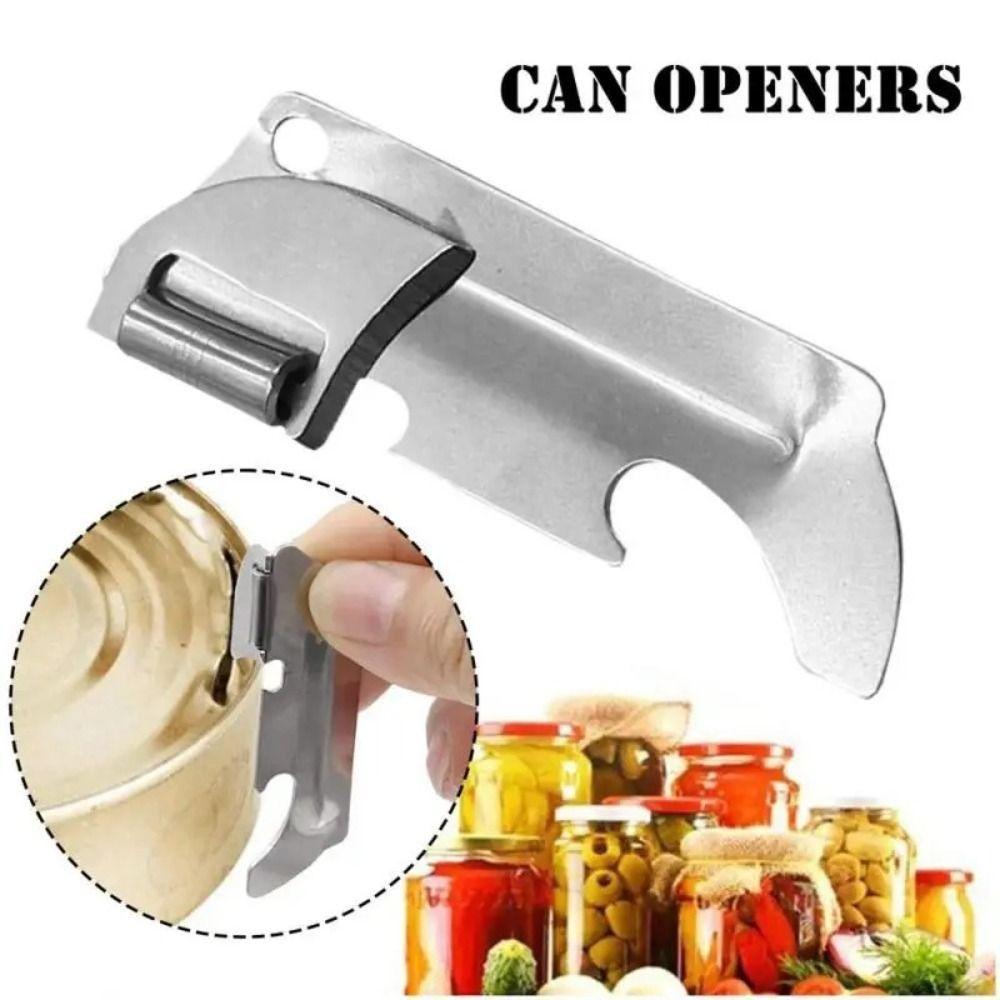 2-in-1 Bottles Opener Stainless Steel Opener Gadget Kitchen Accessories Can Opener Cans