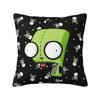 Invaders Zims Cartoon Square Pillow Case Cushion Covers Funny Zippered Decor Throw Pillow Case Cover For Home 40X40Cm